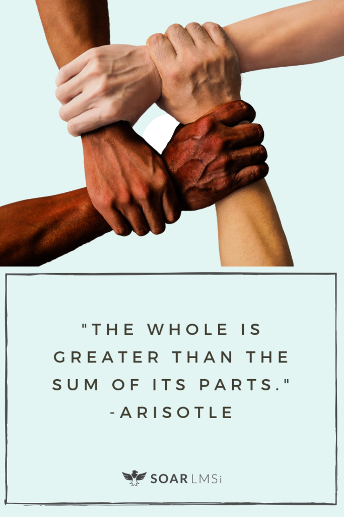 team building lms intelligence soar aristotle quote